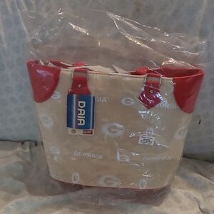 Red and Cream Georgia Shoulder Bag